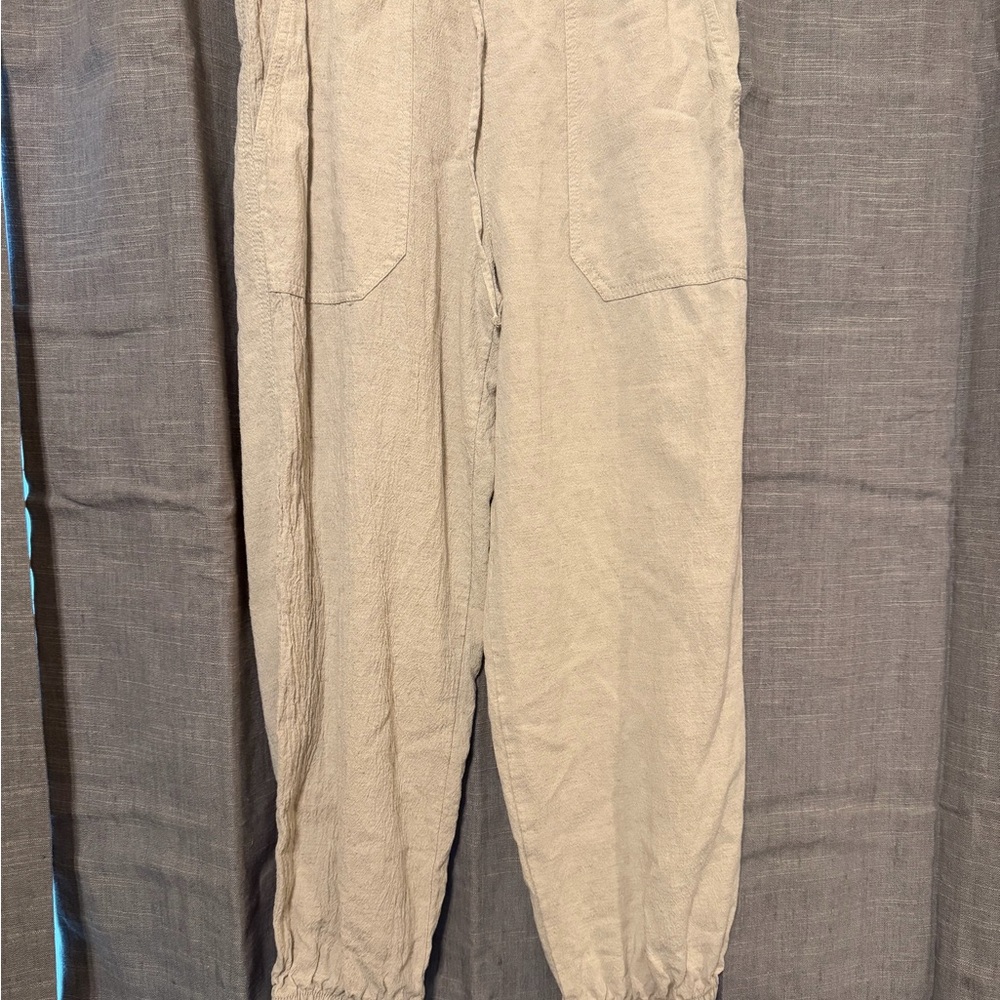 Women’s‎ cropped Zara linen pants